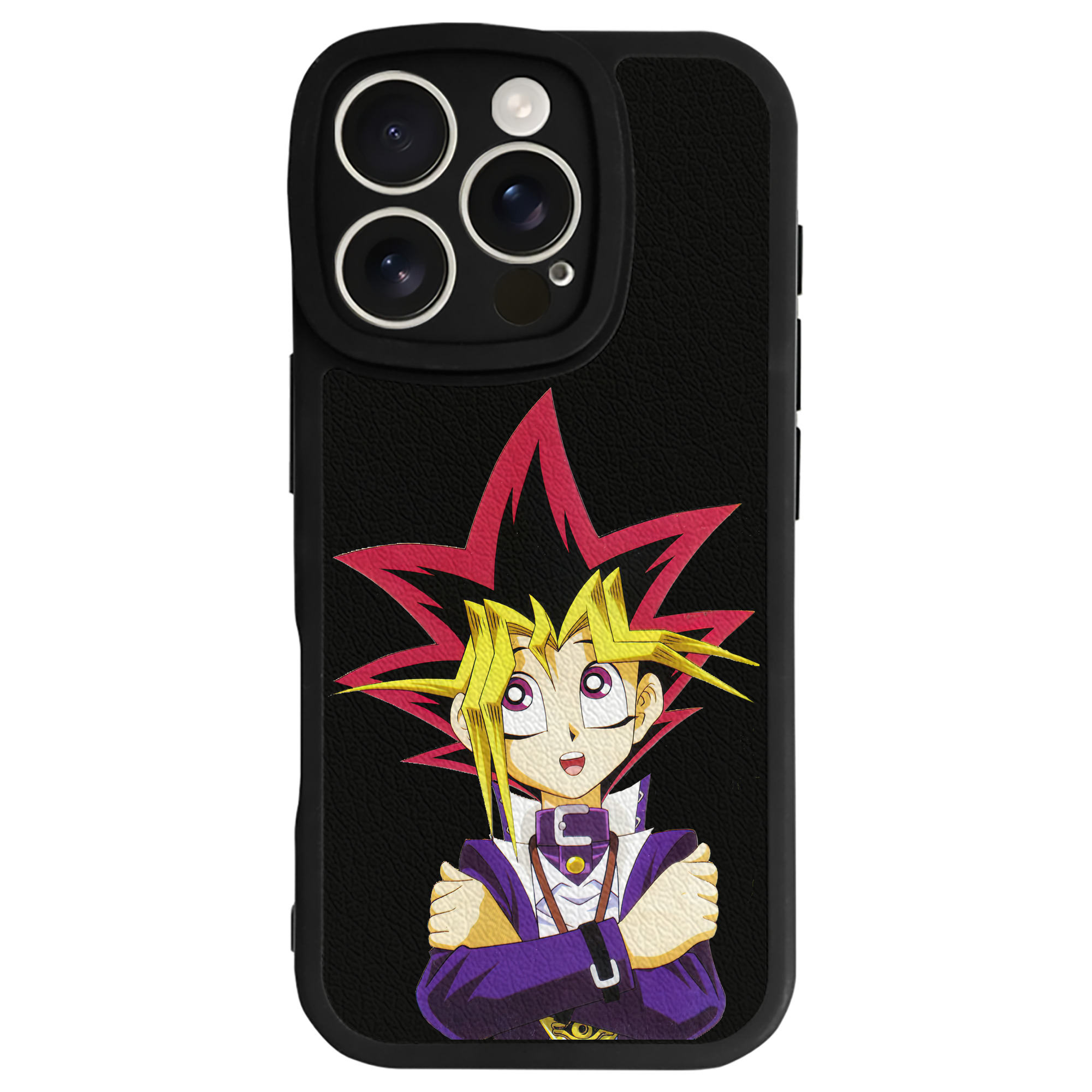 遊☆戯☆王 Yu-Gi-Oh! 【iPhone 16シリーズ対応】シリコンスマホケース（レザー調） 材質：シリコン